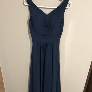 Navy floor length dress